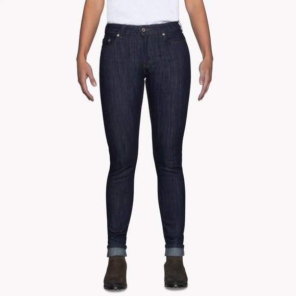 NWT Women's Naked & Famous Skinny Jeans - Indigo Power Stretch - Size 25 - Picture 1 of 5
